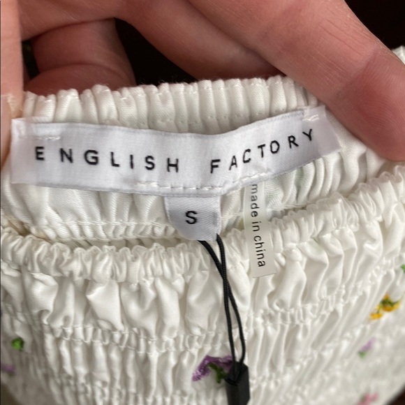 English Factory White Puff Sleeve Dress - Picture 4 of 12